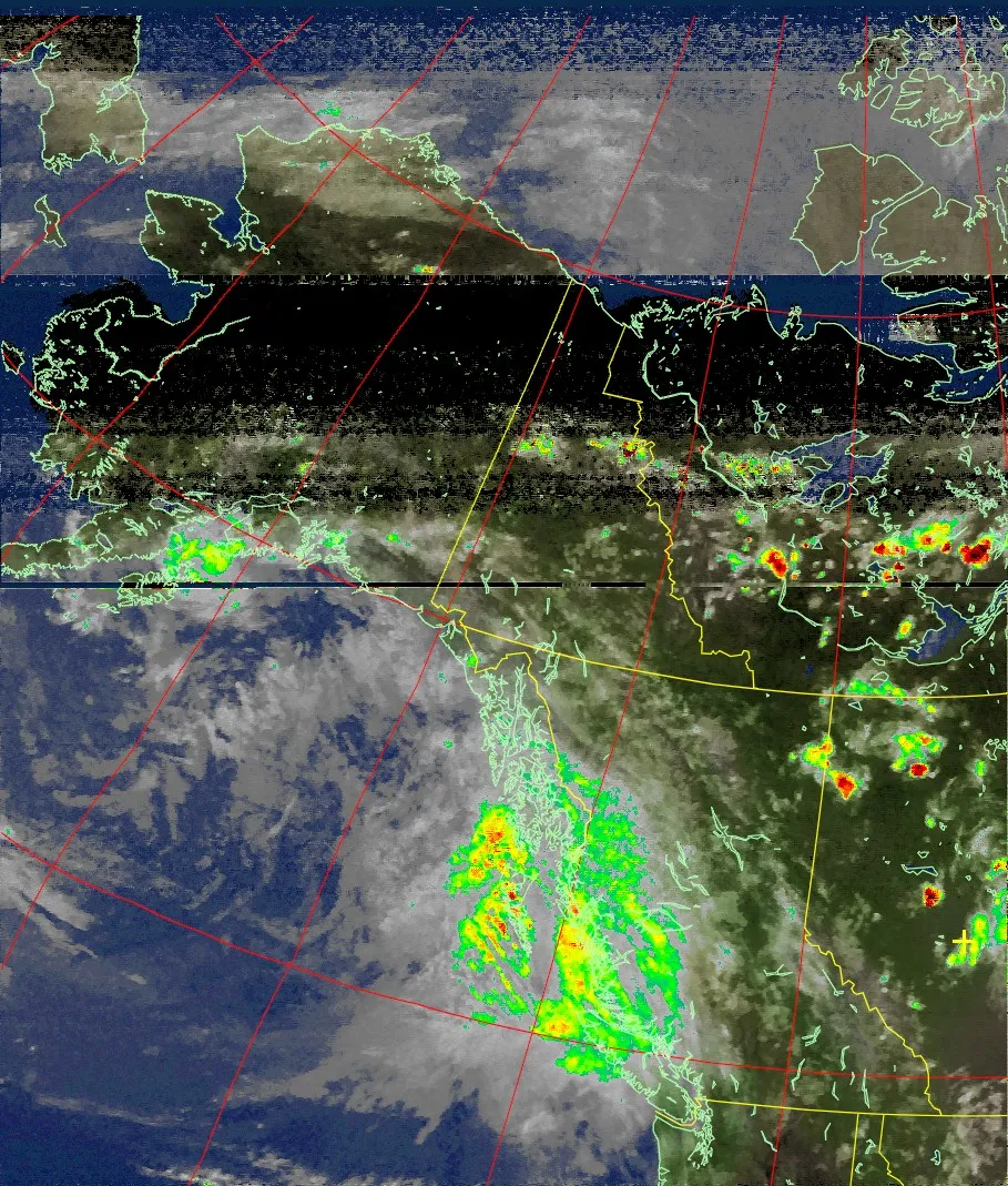 NOAA satellite, Alaska USA