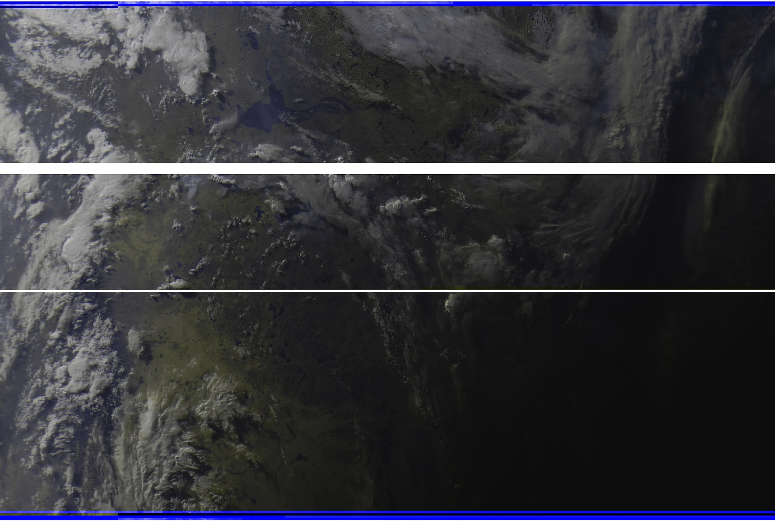 Meteor M2 image around sunset