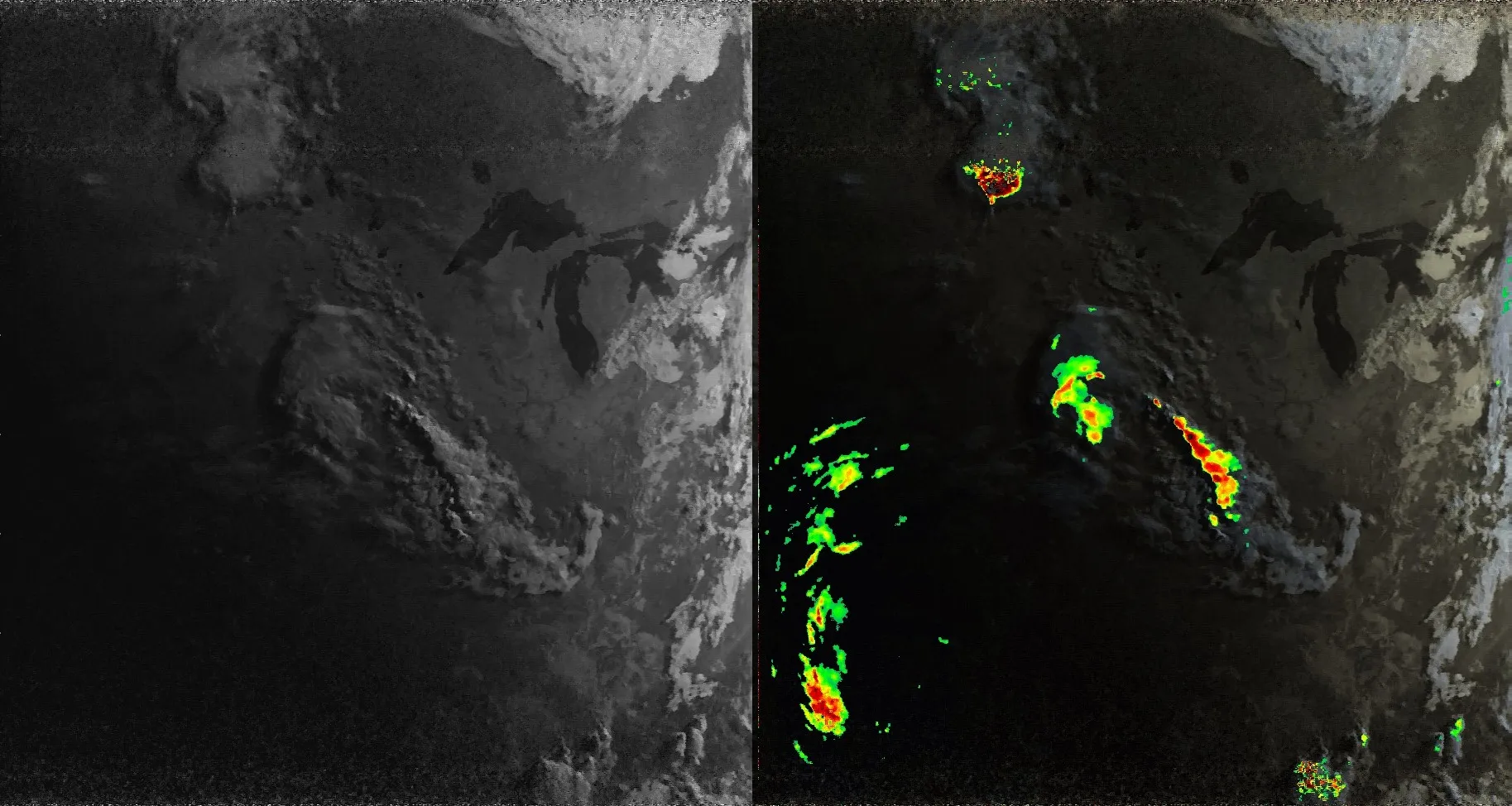 NOAA 19 image - US Central - Normal and Weather via WXtoIMG